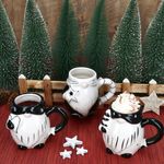 3er Set Wichtel Kaffeebecher schwarz-weiß verschiedene Dekor – 23105387_Bild_6