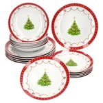 18tlg Tellerset WEIHNACHTSTRAUM aus Porzellan für 6 Personen_Bild_2