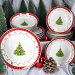 18tlg Tellerset WEIHNACHTSTRAUM aus Porzellan für 6 Personen_Bild_3