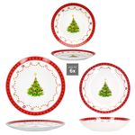 18tlg Tellerset WEIHNACHTSTRAUM aus Porzellan für 6 Personen_Bild_4