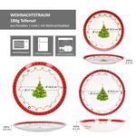 18tlg Tellerset WEIHNACHTSTRAUM aus Porzellan für 6 Personen_Bild_6