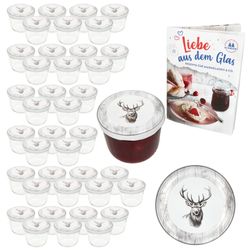 01-00081476-Sturz-TO82-Alois-Hirsch-Deckel-230er-40er-Set-Deko.jpg 40er Set Sturzglas 230 ml To 82 Alois Hirsch Deckel incl. Rezeptheft_Bild_1