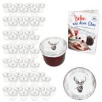 50er Set Sturzglas 230 ml To 82 Alois Hirsch Deckel incl. Rezeptheft_Bild_1