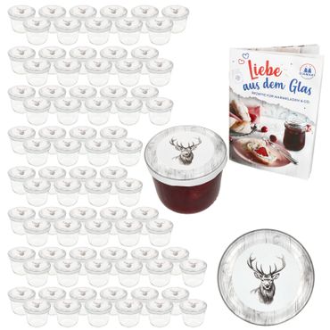 100er Set Sturzglas 230 ml To 82 Alois Hirsch Deckel incl. Rezeptheft_Bild_1