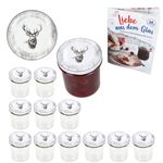 12er Set Sturzglas 350 ml To 82 Alois Hirsch Deckel incl. Rezeptheft_Bild_1