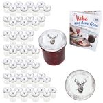 50er Set Sturzglas 350 ml To 82 Alois Hirsch Deckel incl. Rezeptheft_Bild_1