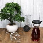 5 Liter geeicht aus Glas mit schwarzem Kunststoff-Deckel - 13172818S_Bild_6