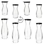 5 Liter & 1x 1 Liter geeicht aus Glas mit schwarzem Kunststoff-Deckel - 13173018S & 13172818S_Bild_4