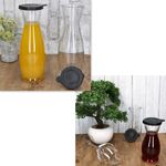 5 Liter & 3x 1 Liter geeicht aus Glas mit schwarzem Kunststoff-Deckel - 13173018S & 13172818S_Bild_6