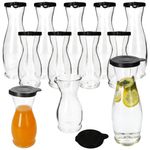 5 Liter & 6x 1 Liter geeicht aus Glas mit schwarzem Kunststoff-Deckel - 13173018S & 13172818S_Bild_1