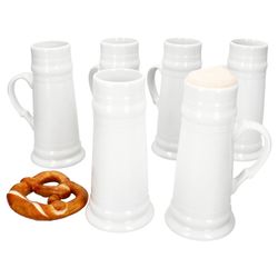 01-Koessinger-Fuerstenkrug-weiss-6er-Set-Deko.jpg 5 Liter konisch Keramik_Bild_1