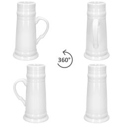 04-Koessinger-Fuerstenkrug-weiss-360-Grad-Ansicht.jpg 5 Liter konisch Keramik_Bild_4