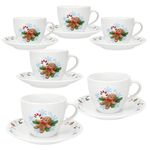 6er Set Candyman Kaffeetasse mit Untertasse Porzellan für 6 Personen_Bild_2