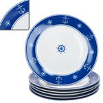 6er Set AHOI Speiseteller für 6 Personen aus Porzellan_Bild_1