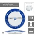 6er Set AHOI Kuchenteller für 6 Personen aus Porzellan_Bild_7