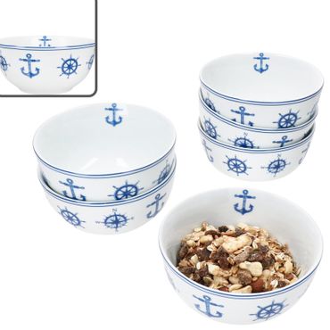 6er Set AHOI Müslischalen für 6 Personen aus Porzellan_Bild_1