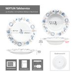 12tlg Tafelservice NEPTUN für 6 Personen aus Porzellan_Bild_8