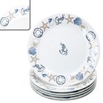 6er Set NEPTUN Speiseteller für 6 Personen aus Porzellan_Bild_1