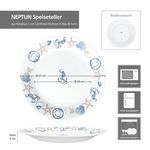 6er Set NEPTUN Speiseteller für 6 Personen aus Porzellan_Bild_7