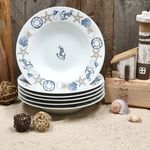 6er Set NEPTUN Suppenteller für 6 Personen aus Porzellan_Bild_2