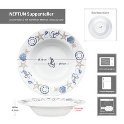 06-163594-MamboCat-Neptun-Suppenteller-Bemassung.jpg 6er Set NEPTUN Suppenteller für 6 Personen aus Porzellan_Bild_7