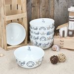 6er Set NEPTUN Müslischalen für 6 Personen aus Porzellan_Bild_2