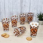 12tlg Latte Macchiato Set - 6x CREMONA Gläser orange + 6x STYLE ART Latte Macchiato Löffel - 0806137 & 747-310_Bild_5