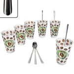 12tlg Latte Macchiato Set - 6x CREMONA Gläser grün + 6x STYLE ART Latte Macchiato Löffel - 0806182 & 747-310_Bild_6