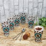 12tlg Latte Macchiato Set - 6x CREMONA Gläser blau + 6x TWIST Latte Macchiato Löffel - 0806236 & 747-480_Bild_5