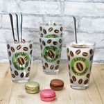 12tlg Latte Macchiato Set - 6x CREMONA Gläser grün + 6x TWIST Latte Macchiato Löffel - 0806182 & 747-480_Bild_3