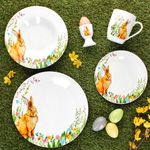 30tlg Kombiservice OSTERFREUDE Porzellan für 6 Personen_Bild_2