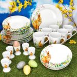 30tlg Kombiservice OSTERFREUDE Porzellan für 6 Personen_Bild_3