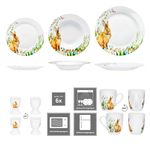 30tlg Kombiservice OSTERFREUDE Porzellan für 6 Personen_Bild_4