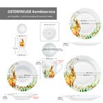 30tlg Kombiservice OSTERFREUDE Porzellan für 6 Personen_Bild_8