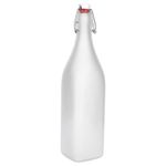 6er Set Glasflaschen Serie Swing Frosted mit Bügelverschluss 1L_Bild_3