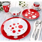 18tlg Kaffeeservice PULA ROT Porzellan für 6 Personen_Bild_5