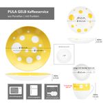 18tlg Kaffeeservice PULA GELB Porzellan für 6 Personen_Bild_8