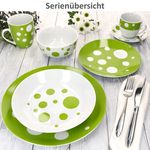 18tlg Kaffeeservice PULA GRÜN Porzellan für 6 Personen_Bild_6