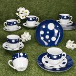 18tlg Kaffeeservice PULA DUNKELBLAU Porzellan für 6 Personen_Bild_2