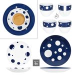 18tlg Kaffeeservice PULA DUNKELBLAU Porzellan für 6 Personen_Bild_4