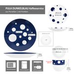 18tlg Kaffeeservice PULA DUNKELBLAU Porzellan für 6 Personen_Bild_8