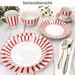 18tlg Kaffeeservice SPLIT ROT Porzellan für 6 Personen_Bild_6