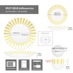 18tlg Kaffeeservice SPLIT GELB Porzellan für 6 Personen_Bild_8