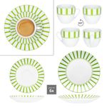 18tlg Kaffeeservice SPLIT GRÜN Porzellan für 6 Personen_Bild_4