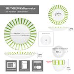 18tlg Kaffeeservice SPLIT GRÜN Porzellan für 6 Personen_Bild_8