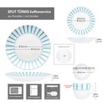 18tlg Kaffeeservice SPLIT TÜRKIS Porzellan für 6 Personen_Bild_8