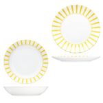 12tlg Tafelservice SPLIT GELB Porzellan für 6 Personen_Bild_4