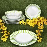 12tlg Tafelservice SPLIT GRÜN Porzellan für 6 Personen_Bild_2