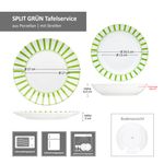 12tlg Tafelservice SPLIT GRÜN Porzellan für 6 Personen_Bild_8