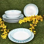 12tlg Tafelservice SPLIT TÜRKIS Porzellan für 6 Personen_Bild_2